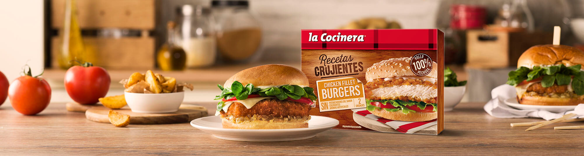 chicken fillets burgers La Cocinera