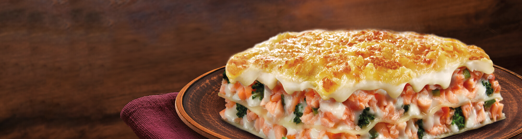 Lasaña de Salmón con Salsa Teriyaki&nbsp;