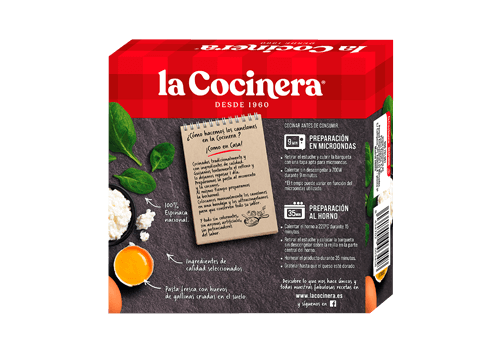 Canelones espinacas y queso 280