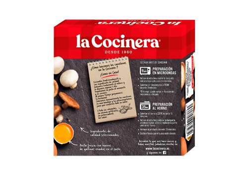 Canelones champiñones y setas 280