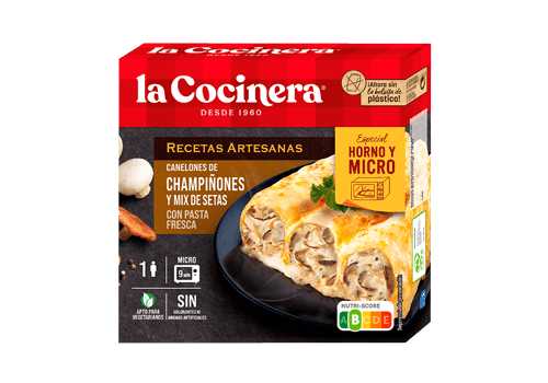 Canelones champiñones y setas 280