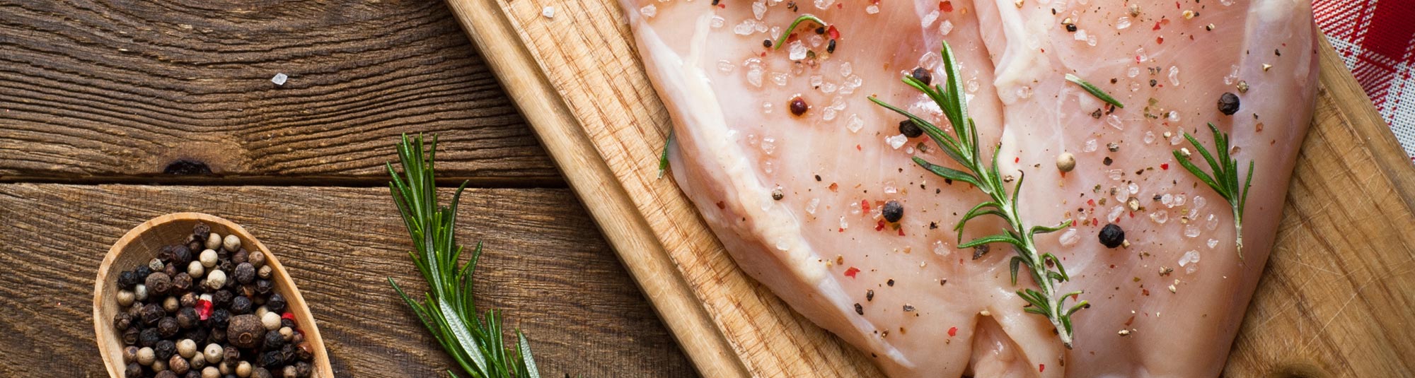 Plato con filete de pollo