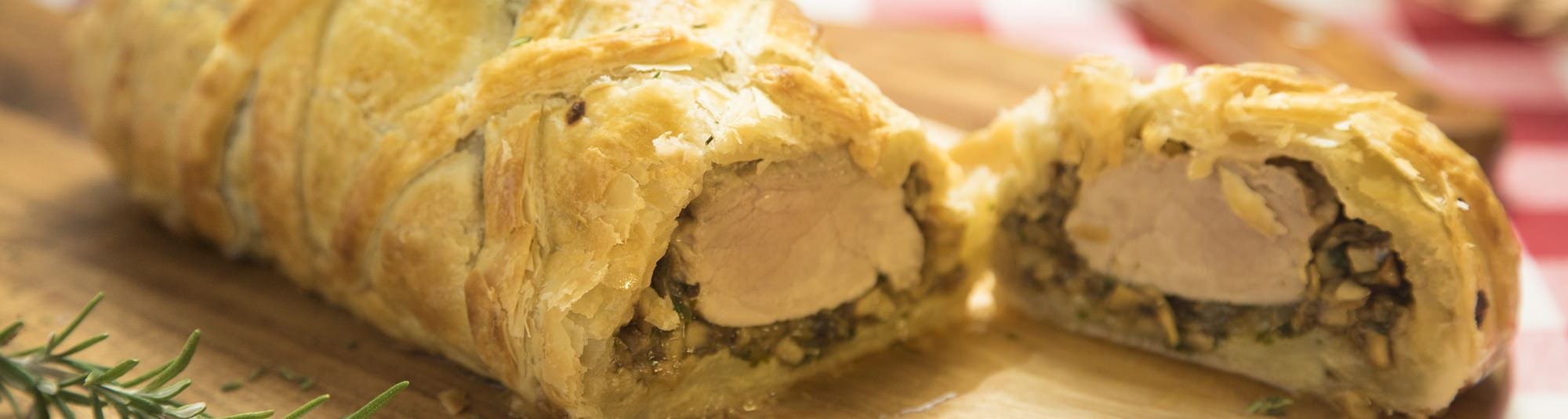 Solomillo de cerdo con hojaldre