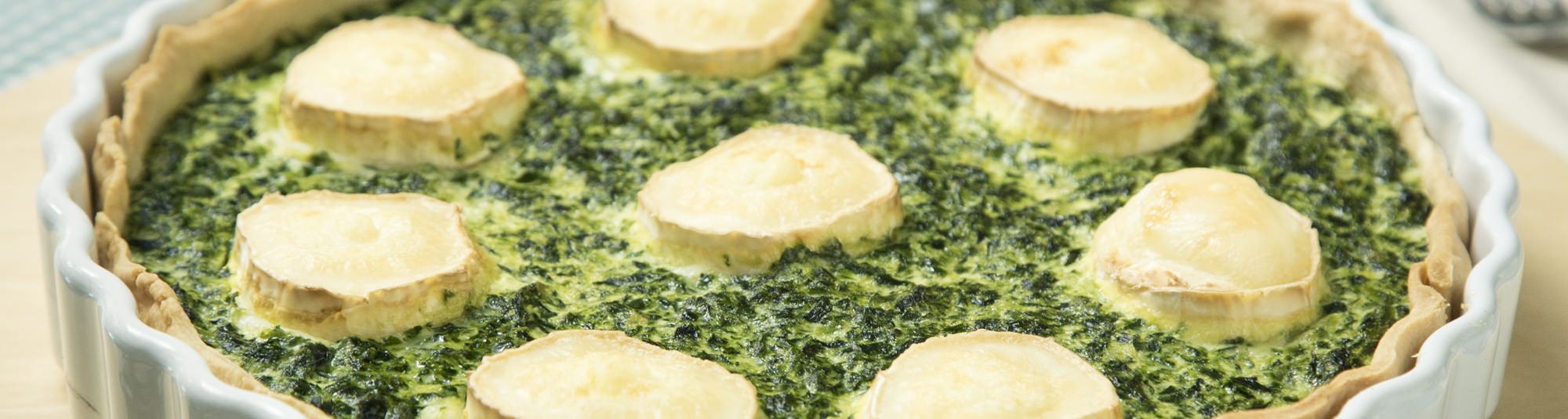 Pastel de espinacas y queso de cabra