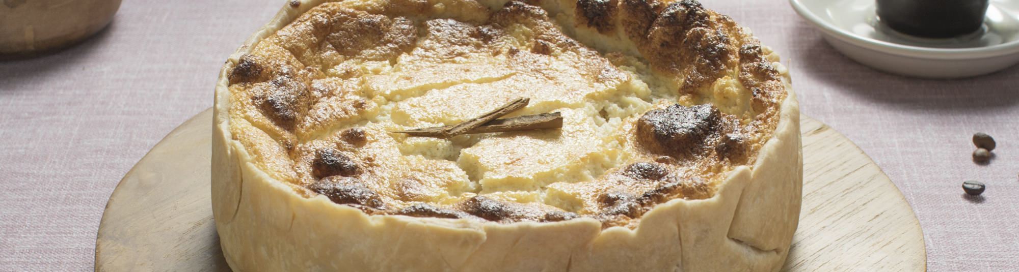 Tarta griega de queso ricotta