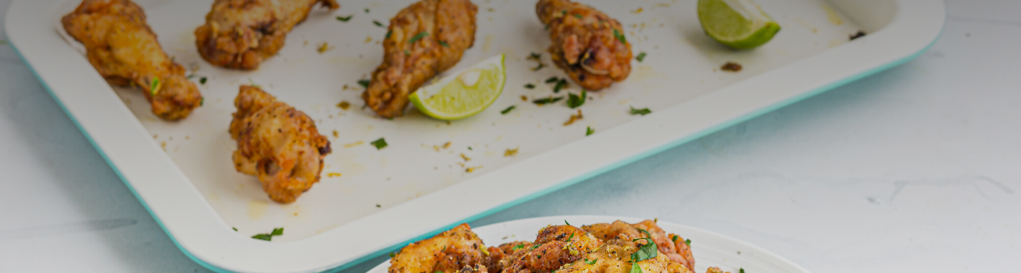 Alitas de Pollo al Horno Crujientes con Limón