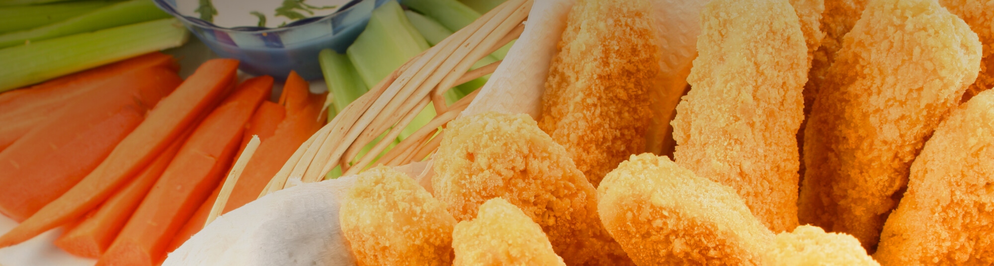 Fingers de Pollo al Horno con Salsa Roquefort